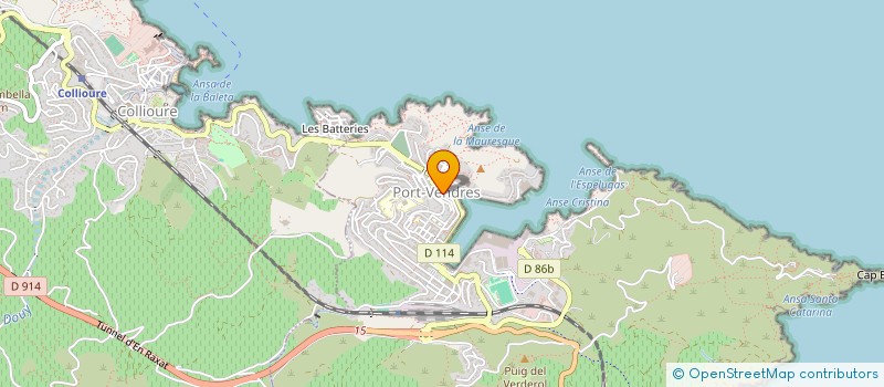 localisation de l'entreprise MADAME MARLENE GILLET  PORT-VENDRES