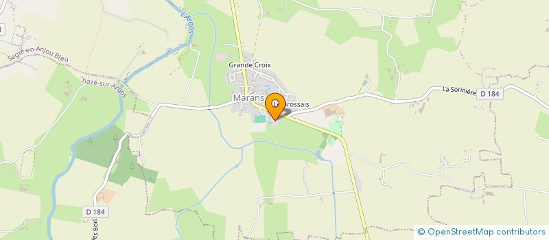 localisation de l'entreprise MADAME MARLENE GOSSA  SEGRE-EN-ANJOU BLEU