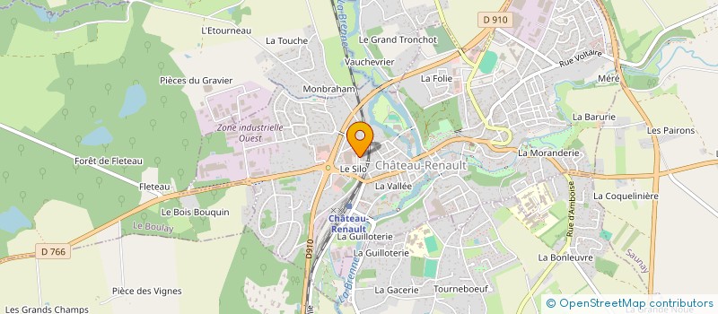 localisation de l'entreprise MADAME MARLENE GOURBILLON  CHATEAU-RENAULT