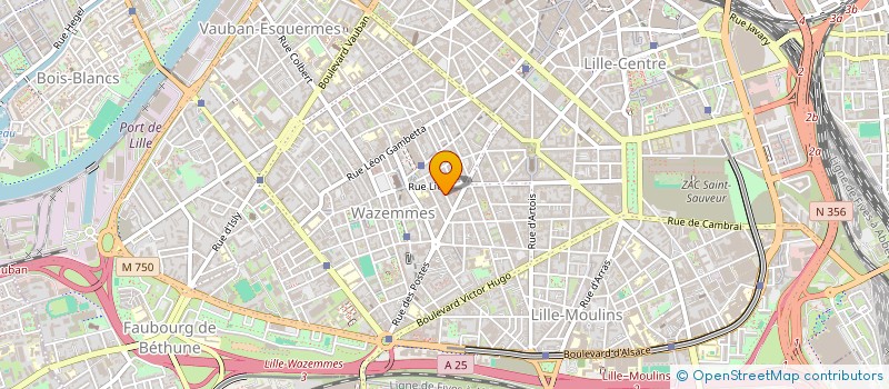 localisation de l'entreprise MADAME MARLENE GRANIER à LILLE