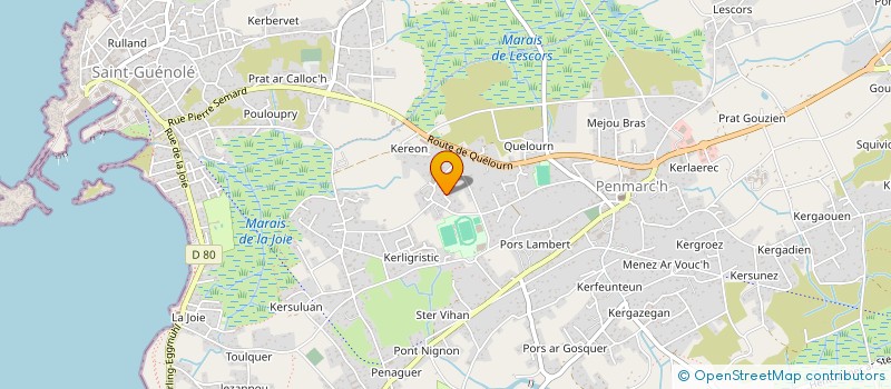 localisation de l'entreprise MADAME MARLENE GRENON  PENMARCH