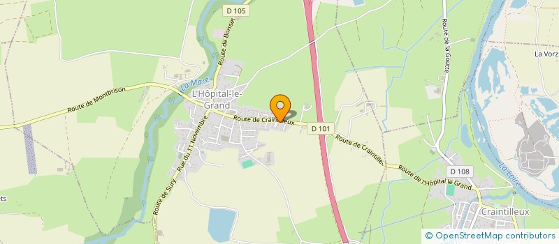 localisation de l'entreprise MADAME MARLENE GRIOT  L'HOPITAL-LE-GRAND