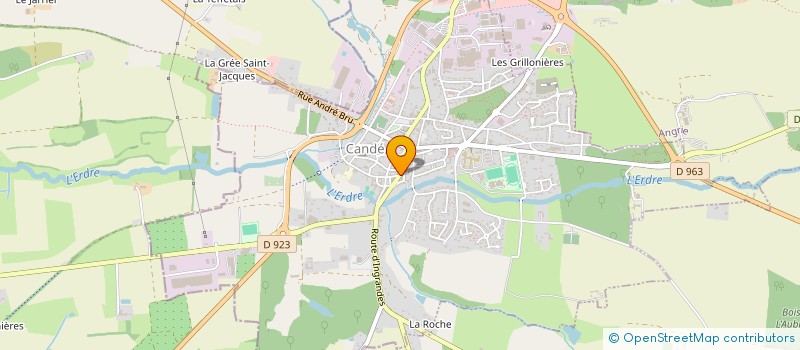 localisation de l'entreprise MADAME MARLENE GUAIS  CANDE