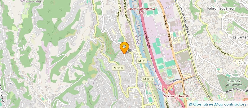 localisation de l'entreprise MADAME MARLENE GUIDETTI  SAINT-LAURENT-DU-VAR