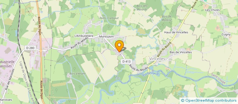 localisation de l'entreprise MADAME MARLENE GUIGON  VINCELLES