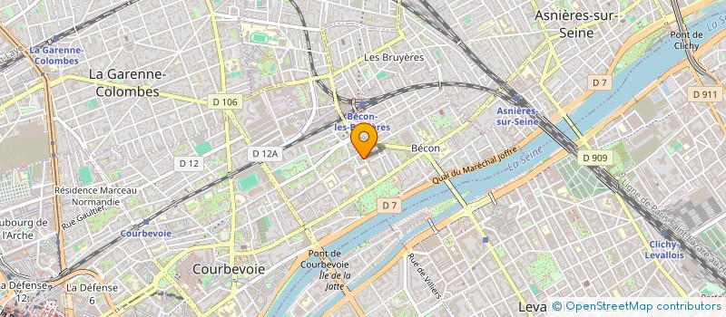 localisation de l'entreprise MADAME MARLENE GUILHAUD à COURBEVOIE