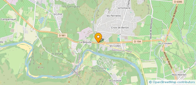 localisation de l'entreprise MADAME MARLENE GUILLIEN  CASTILLON-DU-GARD