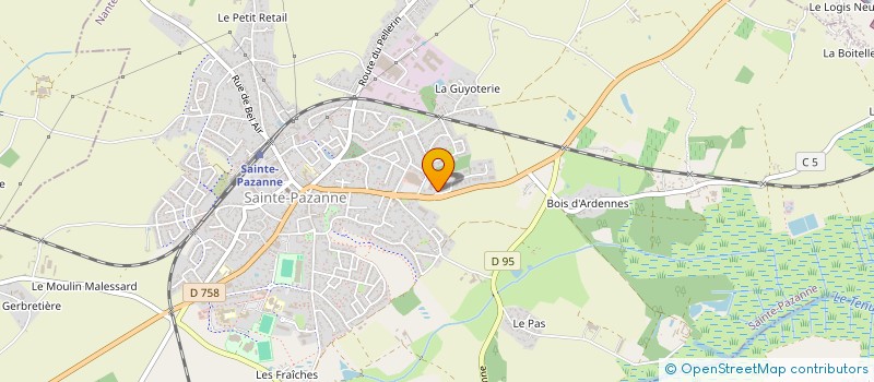 localisation de l'entreprise MADAME MARLENE HAUDEBAULT à SAINTE-PAZANNE