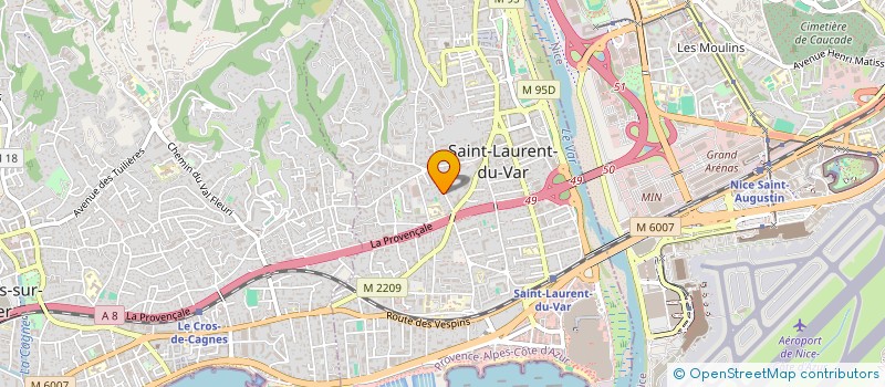 localisation de l'entreprise MADAME MARLENE HAUTEVILLE  SAINT-LAURENT-DU-VAR