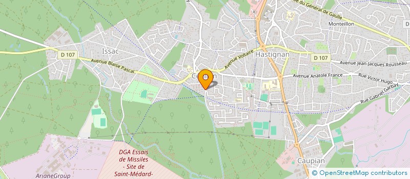 localisation de l'entreprise MADAME MARLENE HUGON  SAINT-MEDARD-EN-JALLES