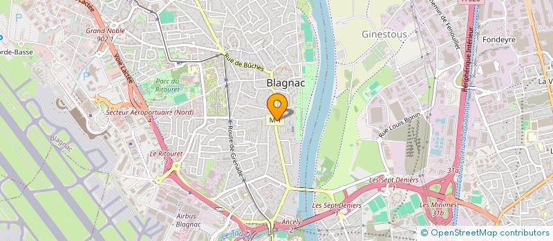 localisation de l'entreprise MADAME MARLENE INIGO  BLAGNAC