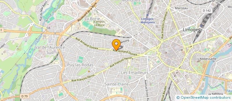 localisation de l'entreprise MADAME MARLENE JANNOT à LIMOGES