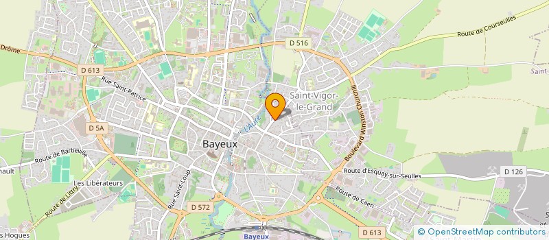 localisation de l'entreprise MADAME MARLENE JOURDAN  BAYEUX