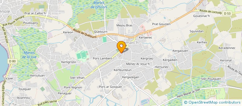 localisation de l'entreprise MADAME MARLENE JULES à PENMARCH