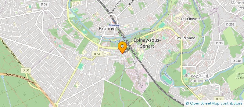 localisation de l'entreprise MADAME MARLENE KRAWCZYK  BRUNOY