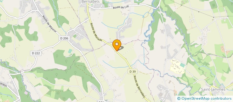 localisation de l'entreprise MADAME MARLENE LANNETTE-VERGEZ  MAUCOR