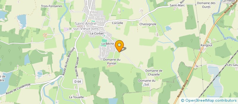 localisation de l'entreprise MADAME MARLENE LAROCHE  SAINT-ANDRE-SUR-VIEUX-JONC