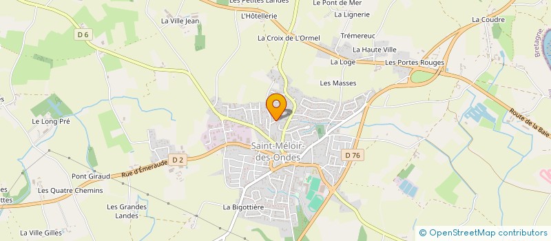 localisation de l'entreprise MADAME MARLENE LASSERRE à SAINT-MELOIR-DES-ONDES