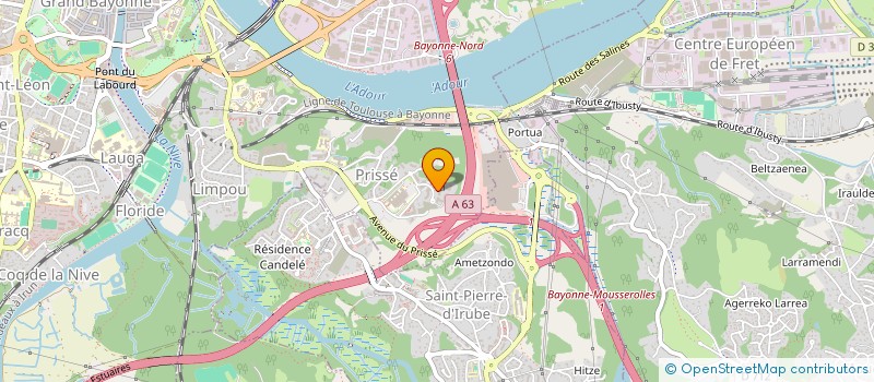 localisation de l'entreprise MADAME MARLENE LAVIGNE à BAYONNE