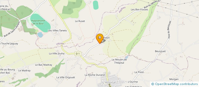 localisation de l'entreprise MADAME MARLENE LE BLANC à PLEDRAN