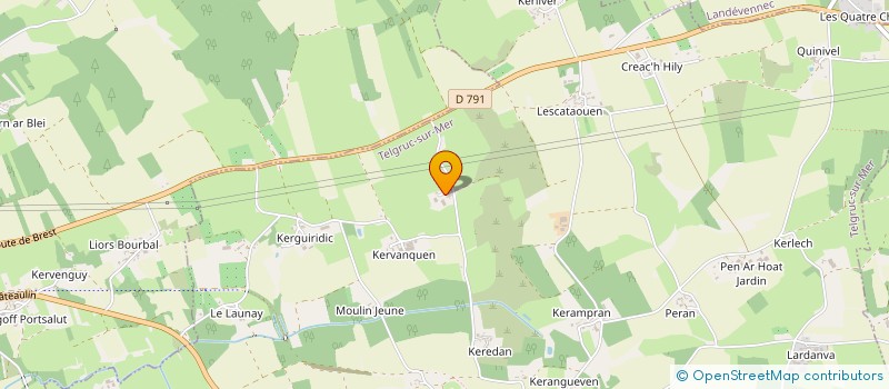 localisation de l'entreprise MADAME MARLENE LE CORRE  TELGRUC-SUR-MER