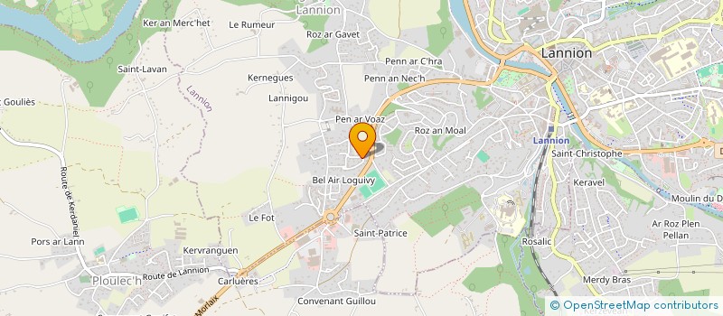 localisation de l'entreprise MADAME MARLENE LE GALL à LANNION