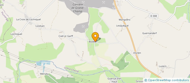 localisation de l'entreprise MADAME MARLENE LE PENDU  GRAND-CHAMP