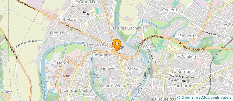 localisation de l'entreprise MADAME MARLENE LE PREVOST  NIORT