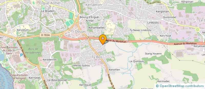 localisation de l'entreprise MADAME MARLENE LE ROY à QUIMPER