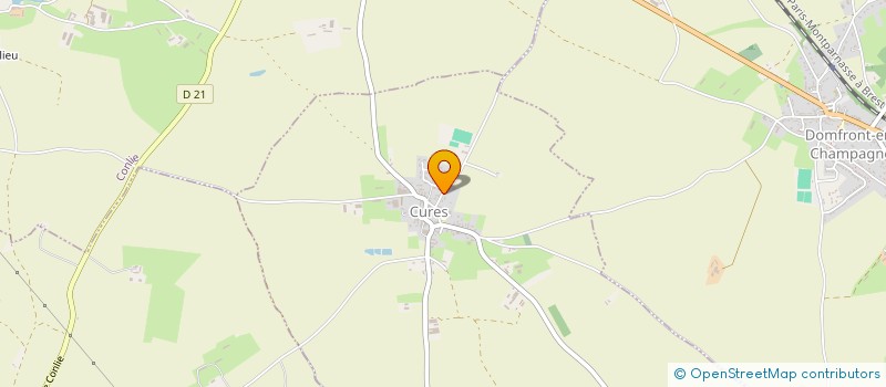 localisation de l'entreprise MADAME MARLENE LEBRETON  CURES