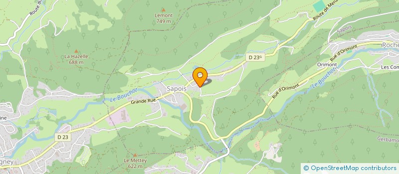 localisation de l'entreprise MADAME MARLENE LEDRAPPIER  SAPOIS