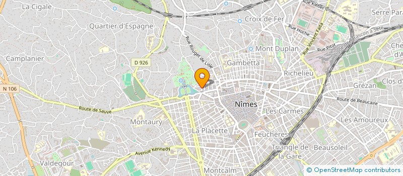 localisation de l'entreprise MADAME MARLENE LEDUE à NIMES
