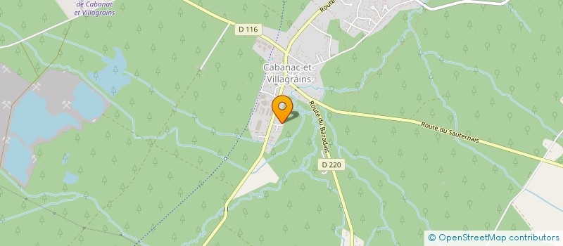 localisation de l'entreprise MADAME MARLENE LEFORT  CABANAC-ET-VILLAGRAINS