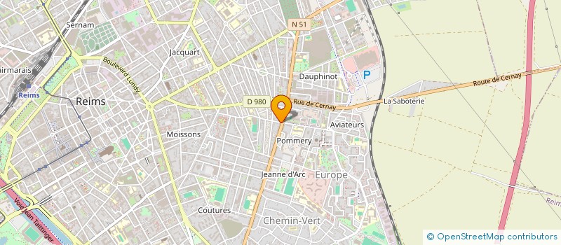 localisation de l'entreprise MADAME MARLENE LEROY  REIMS