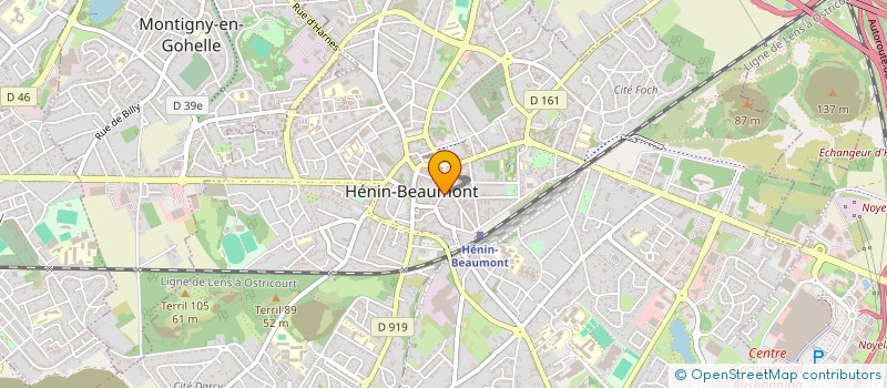 localisation de l'entreprise MADAME MARLENE LEVANT à HENIN-BEAUMONT