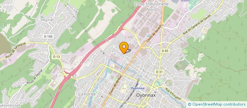 localisation de l'entreprise MADAME MARLENE LIEBAUD à OYONNAX