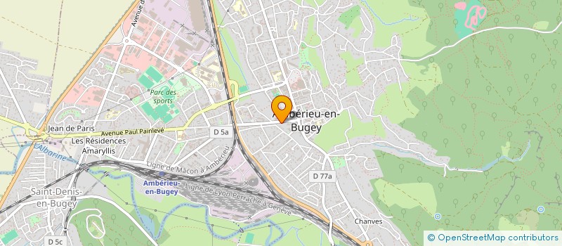 localisation de l'entreprise MADAME MARLENE LISIMA  AMBERIEU-EN-BUGEY