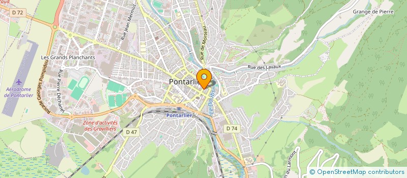 localisation de l'entreprise MADAME MARLENE LOCATELLI  PONTARLIER