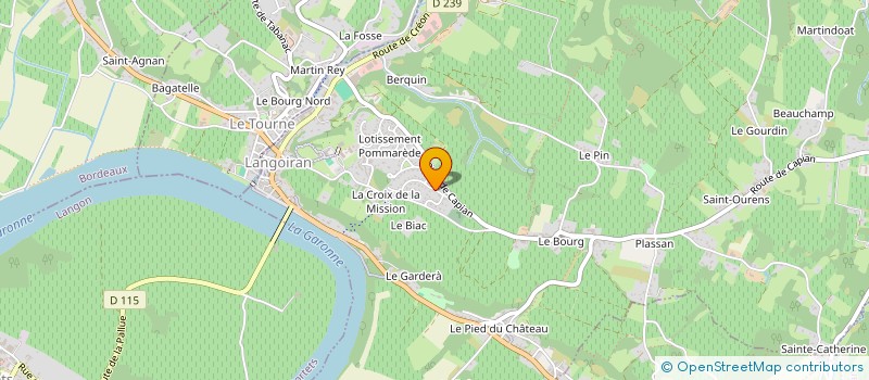 localisation de l'entreprise MADAME MARLENE LOPES  LANGOIRAN