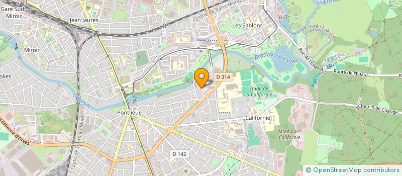 localisation de l'entreprise MADAME MARLENE MARTIN  LE MANS