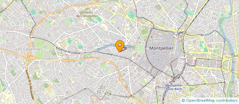 localisation de l'entreprise MADAME MARLENE MARTIN à MONTPELLIER