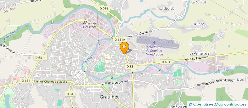 localisation de l'entreprise MADAME MARLENE MARTINHO-MENDES  GRAULHET