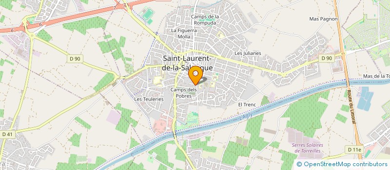 localisation de l'entreprise MADAME MARLENE MAS  SAINT-LAURENT-DE-LA-SALANQUE