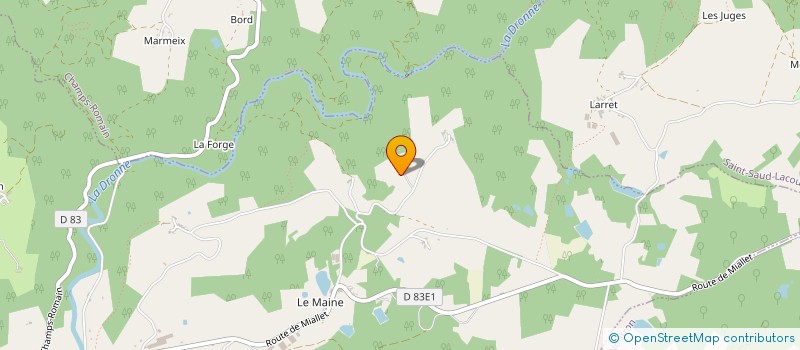 localisation de l'entreprise MADAME MARLENE MAZIERES  SAINT-PARDOUX-LA-RIVIERE