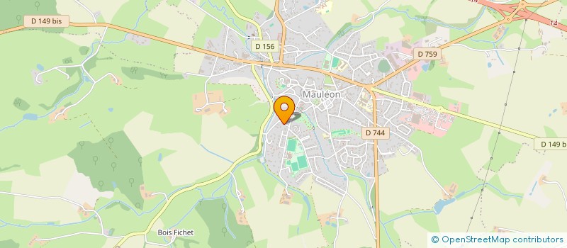 localisation de l'entreprise MADAME MARLENE MENARD  MAULEON