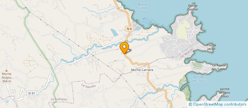 localisation de l'entreprise MADAME MARLENE MENIR  LE FRANCOIS