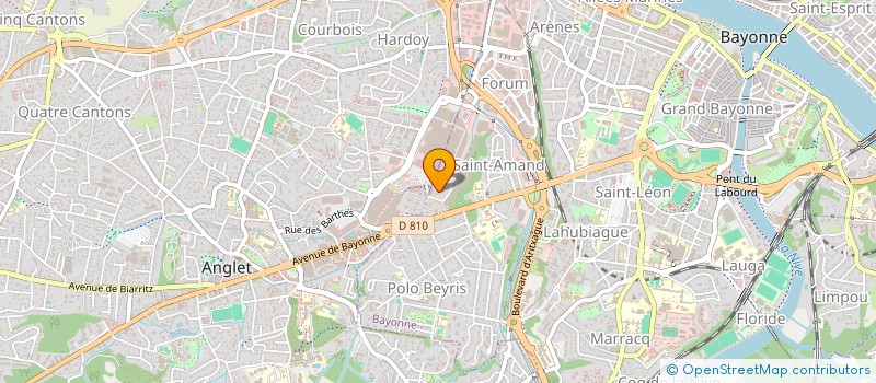 localisation de l'entreprise MADAME MARLENE MERLIER  BAYONNE