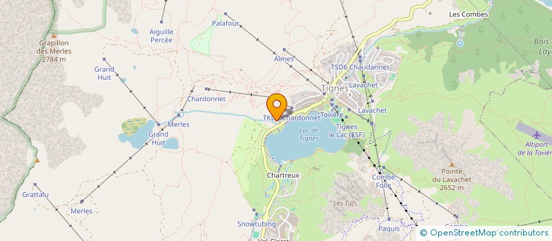 localisation de l'entreprise MADAME MARLENE MESSIEZ POCHE  TIGNES