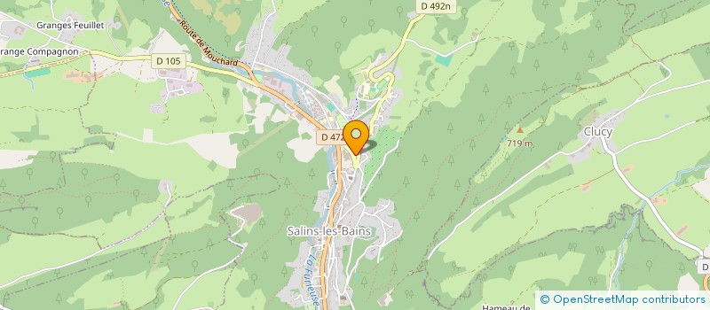 localisation de l'entreprise MADAME MARLENE MEUNIER  CHAMPAGNOLE