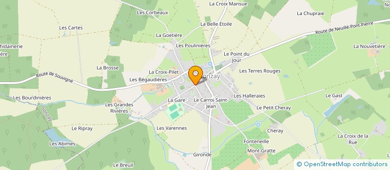 localisation de l'entreprise MADAME MARLENE MILLE  BEAUMONT-LOUESTAULT